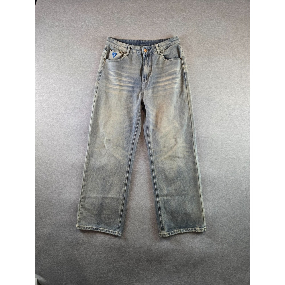 Aelfric Eden Jeans Women's 32‎ Stone Wash Wide Leg High Rise Street Y2K Denim